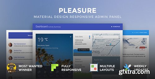 ThemeForest - Pleasure v1.5 - Material Design Responsive Admin Panel - 10579013