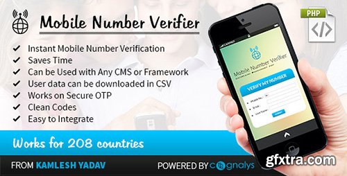 CodeCanyon - Mobile Number Verifier PHP Script v1.0 - 11778487