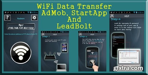 CodeCanyon - Wifi Data Transfer - AdMob, StartApp and LeadBolt v1.0 - 9952018