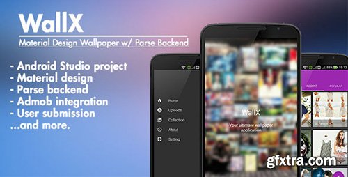 CodeCanyon - WallX v1.2.0 - Material Design Wallpaper & Parse Backend - 13040530