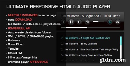 CodeCanyon - HTML5 Audio Player with Playlist v3.30 - 1694831