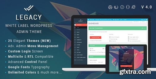 CodeCanyon - Legacy v4.0 - White label WordPress Admin Theme - 11272219