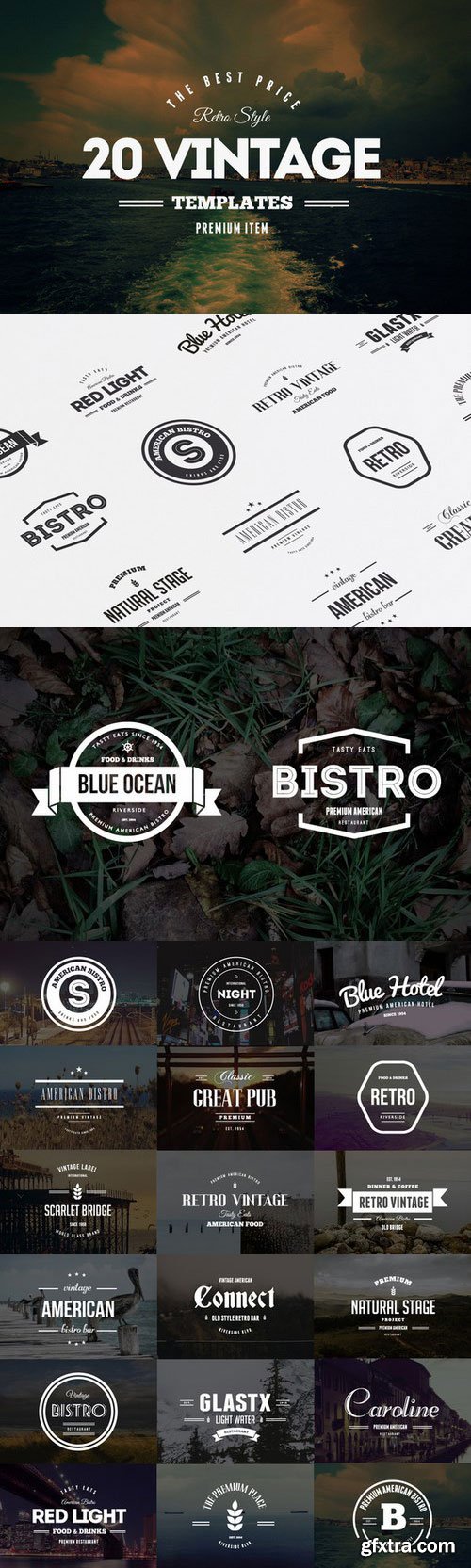 CM - 20 Vintage Logos & Badges Vol. 2 42922