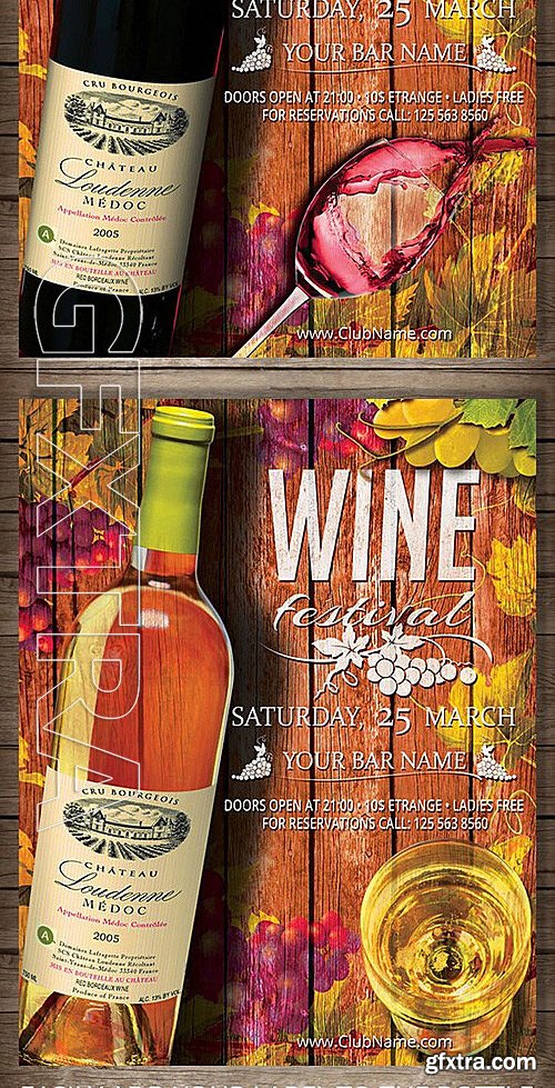 CM - Wine Festival Poster Flyer Mockup 479627