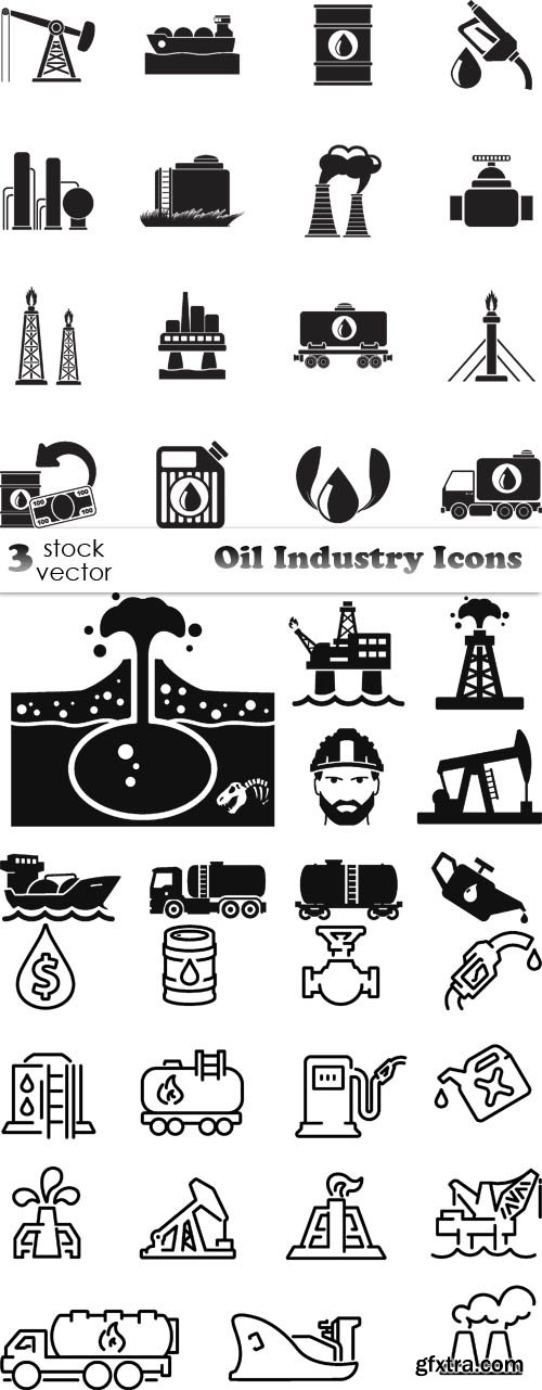 Vectors - Oil Industry Icons