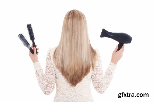 Collection girl woman and a hairdryer 25 HQ Jpeg