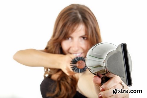 Collection girl woman and a hairdryer 25 HQ Jpeg