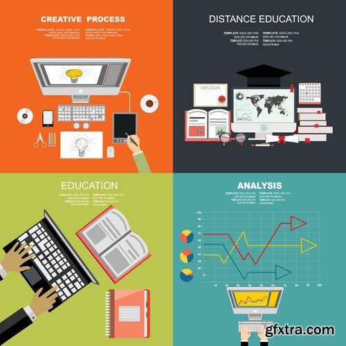 Collection of vector image businessman business infographics 25 EPS