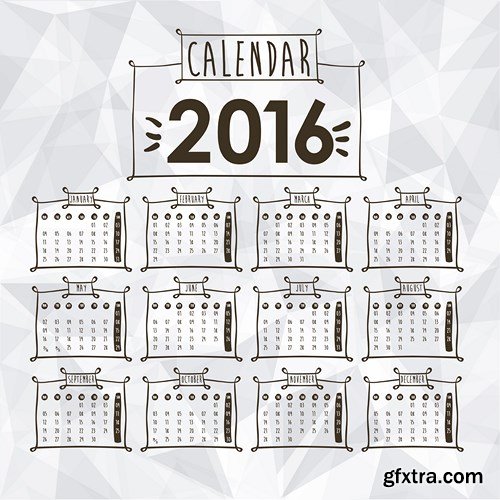 Calendar 2016 part 5 - 12xEPS