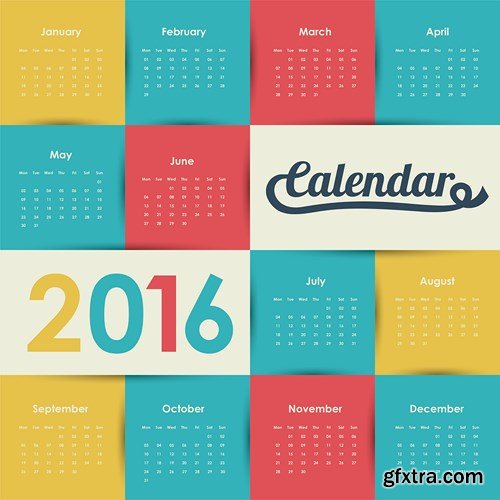 Calendar 2016 part 5 - 12xEPS