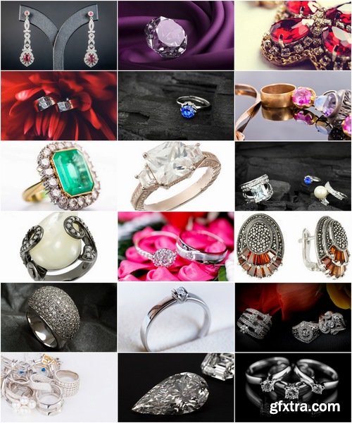 Collection of jewelry ring jewel 25 HQ Jpeg