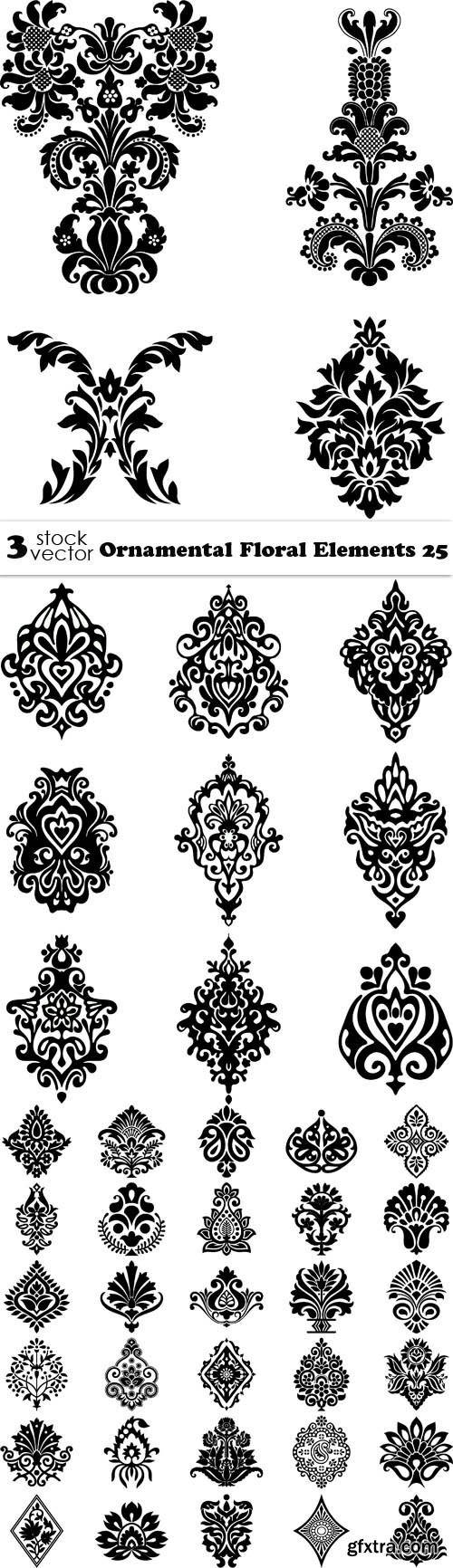 Vectors - Ornamental Floral Elements 25