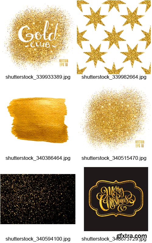 Amazing SS - Gold Glitter 2, 25xEPS