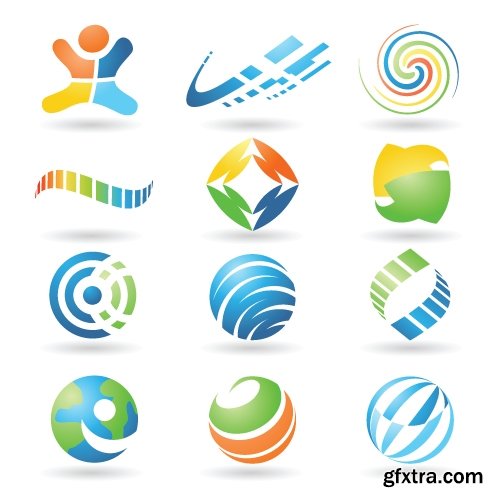 Collection picture vector logo illustration of the business campaign 19-25 EPS