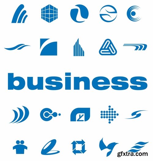 Collection picture vector logo illustration of the business campaign 19-25 EPS