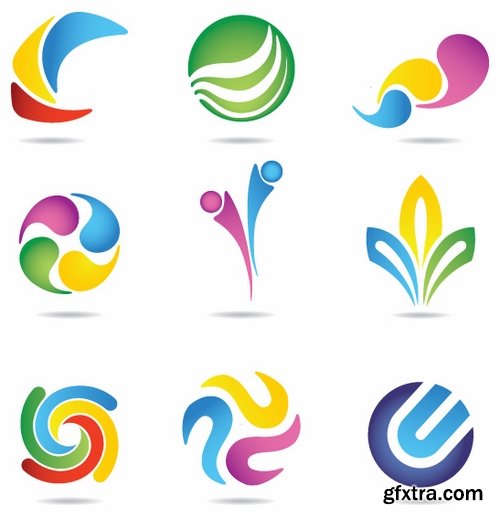 Collection picture vector logo illustration of the business campaign 19-25 EPS