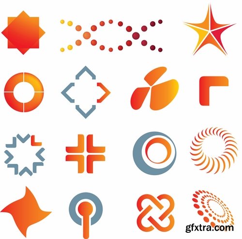 Collection picture vector logo illustration of the business campaign 19-25 EPS