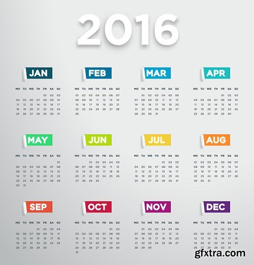 Calendar 2016 part 6 - 15xEPS