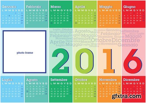 Calendar 2016 part 6 - 15xEPS