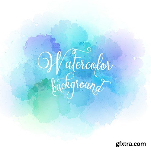 Watercolor Design Vector Set - 20xEPS