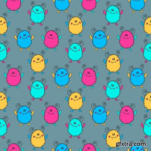 Children Seamless Patterns - 10x EPS