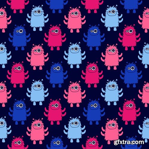 Children Seamless Patterns - 10x EPS