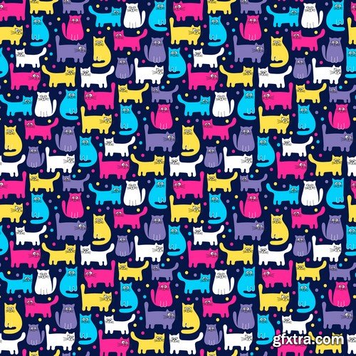 Children Seamless Patterns - 10x EPS