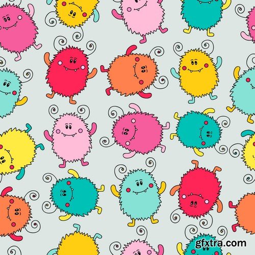 Children Seamless Patterns - 10x EPS