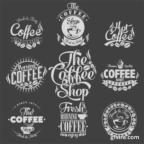 Coffe Logotypes - 10x EPS