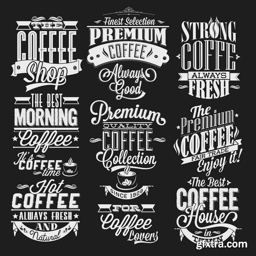 Coffe Logotypes - 10x EPS