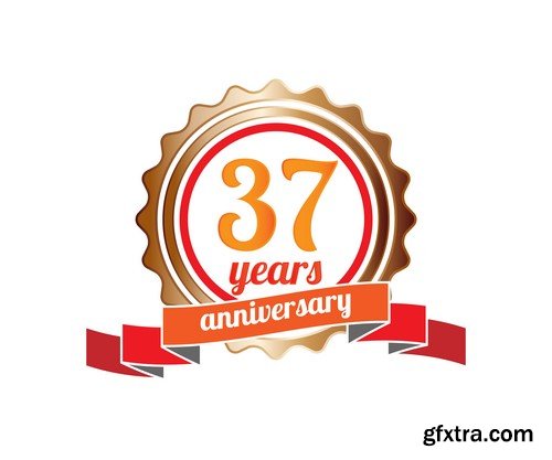 Vector Anniversary Templates - 25x EPS