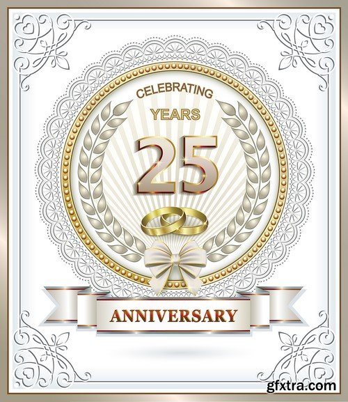 Vector Anniversary Templates - 25x EPS