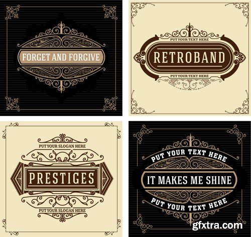 Vintage Design Elements - 35x EPS