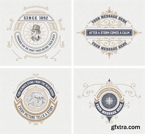 Vintage Design Elements - 35x EPS