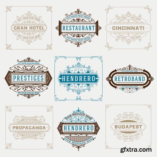 Vintage Design Elements - 35x EPS