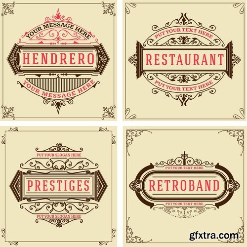 Vintage Design Elements - 35x EPS