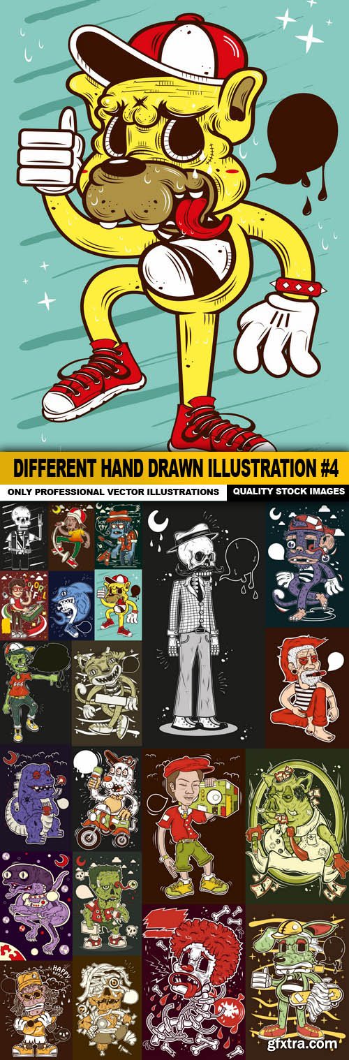 Different Hand Drawn Illustration #4 - 21 Vector