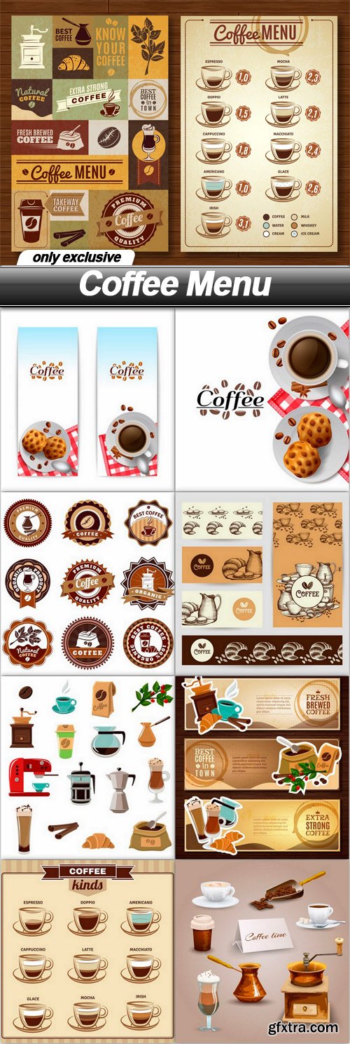 Coffee Menu - 9 EPS