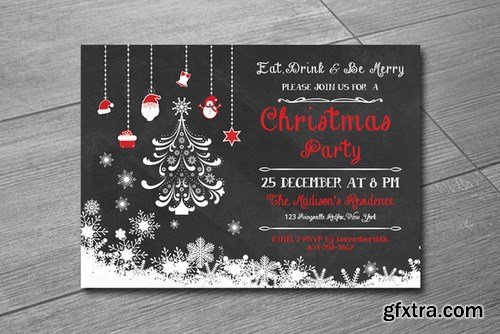 CM - Christmas Invitation template-V135 454527