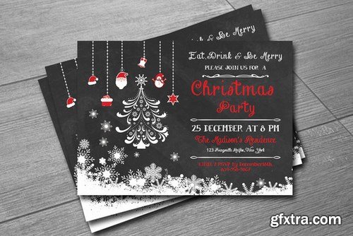 CM - Christmas Invitation template-V135 454527