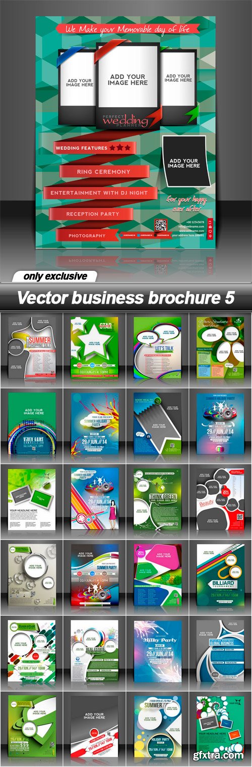 Vector business brochure 5 - 25 EPS