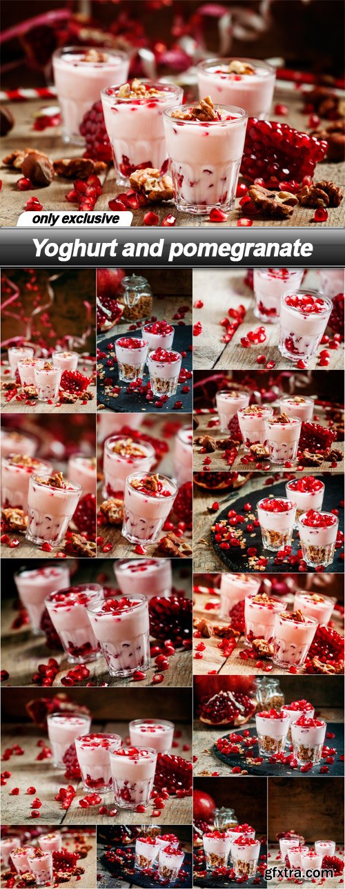 Yoghurt and pomegranate - 15 UHQ JPEG