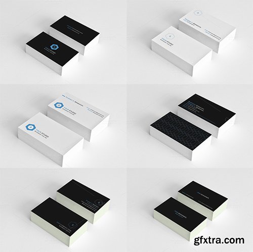 CreativeMarket 7 Minimal Black&White Cards 481501