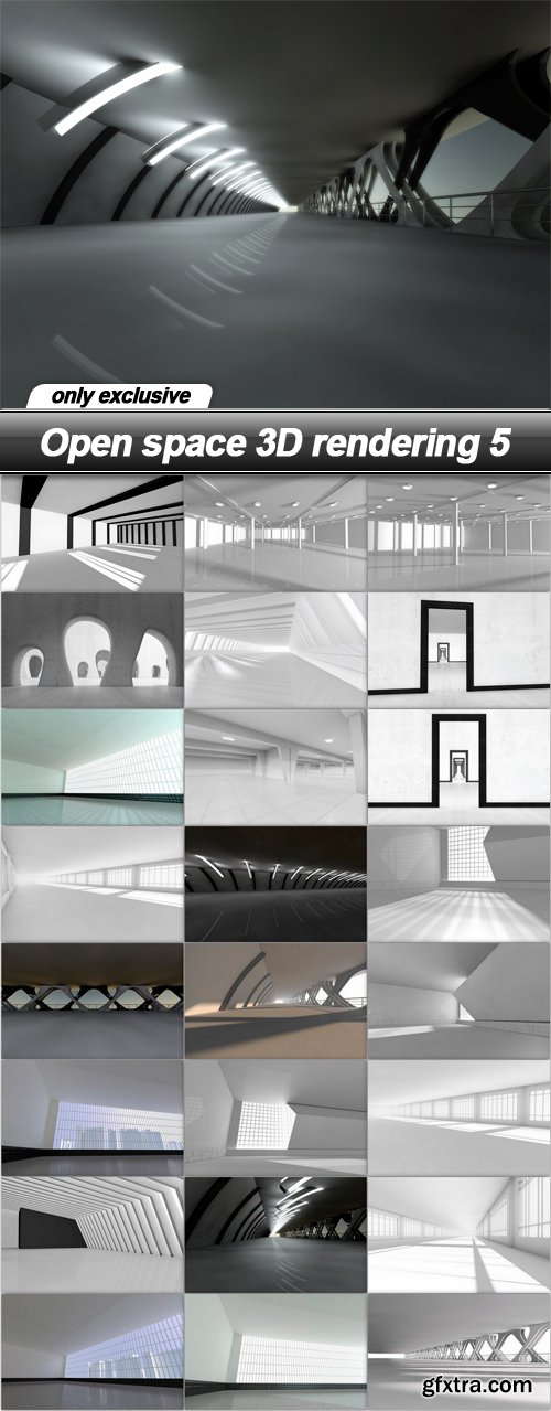 Open space 3D rendering 5 - 25 UHQ JPEG