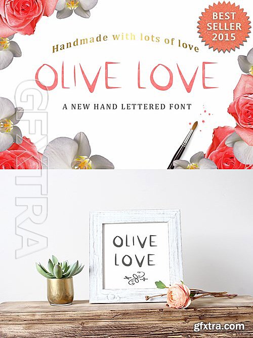 CM - Olive Love Font - a True Type Font 481814