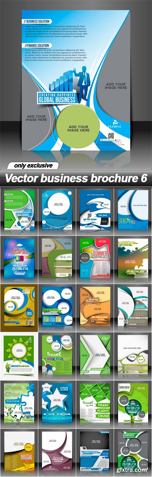 Vector business brochure 6 - 25 EPS