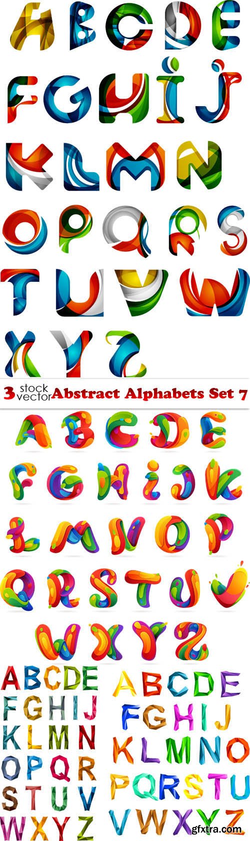 Vectors - Abstract Alphabets Set 7