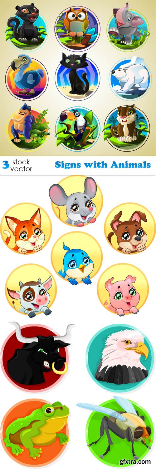 Vectors - Signs with Animals