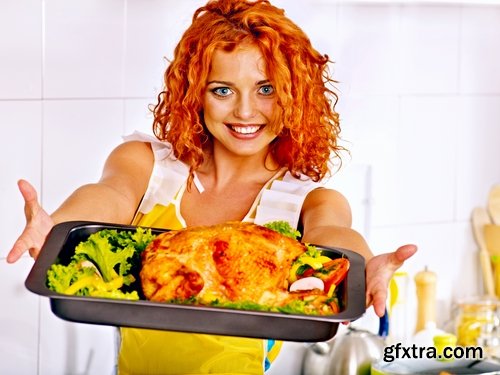 Collection Girl woman eating chicken fried chicken 25 HQ Jpeg