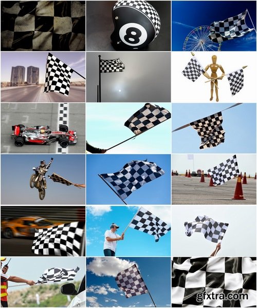 Collection of the final checkered flag start finish 25 HQ Jpeg